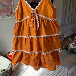 Peach Love California Orange Mini Dress